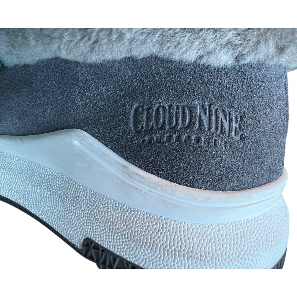 Cloud Nine Women’s Size 8 Gray Suede and Sheepskin Ankle Boots - Picture 14 of 15